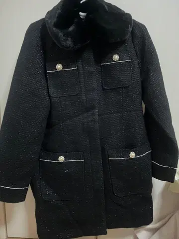 시마무라 하논 콜라보 트위드 코트 새상품, 미사용