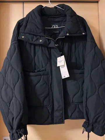 ZARA 퀼팅 코트 다운 L
