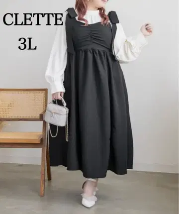 [택 포함 새상품] 쿠레트 clette 숄더 리본 2WAY 원피스