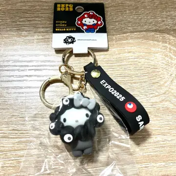 산리오 아크릴 키링 블랙 흑백 헬로키티 먁먁