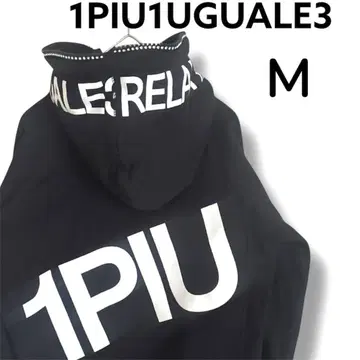 1PIU1UGUALE3 우노피우우노우구알레 후드티 블랙 여성용 M