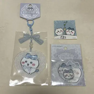 치이카와 Go!HARAJUKU 아크릴 키링 스티커 하치와레