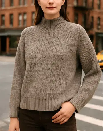 BATONER SIGNATURE 터틀넥 니트