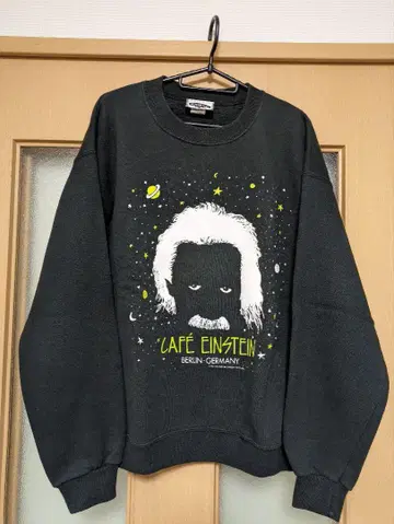 빈티지 아인슈타인 카페 맨투맨 (USA L)