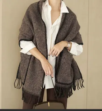 Plage 라푸안칸쿠리 POCKET SHAWL UNI 숄 완판템