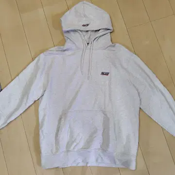 PALACE 그레이 후드 부착 후드티