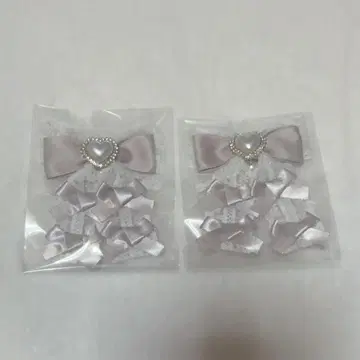 ROJITA 헤어 클립 핑크 2개 세트