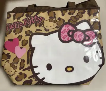 헬로키티 보냉백 레오파드 무늬 헤이세이 구매품 에코백