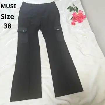 [ 인기 오샤레 MUSE ] 블랙 포켓 부착 팬츠 사이즈 38