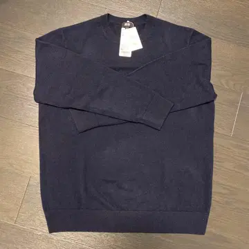 UNIQLO 캐시미어 크루넥 스웨터 XL 네이비
