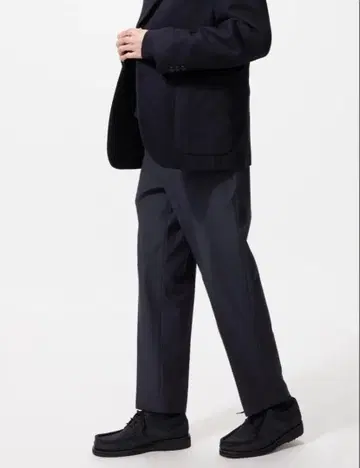 UNIQLO 3종 세트 남성용 스마트 앵클 팬츠 블랙 네이비 그레이