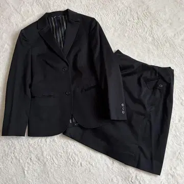 UNITED ARROWS 블랙 셋업 수트 36 S