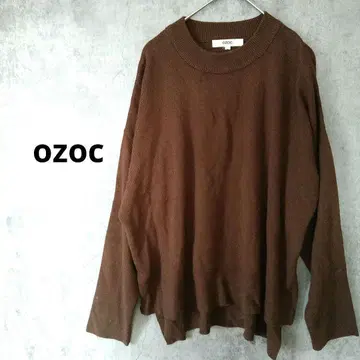 오조크 긴팔 니트 풀오버 캐주얼 니트 심플