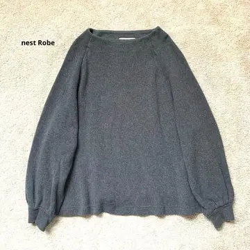 nest robe 네스트로브 니트 그레이 퍼프 슬리브
