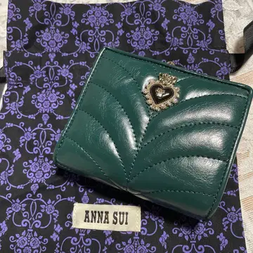 ANNA SUI 포와로 가마구치 지갑 안나수이 접이식 지갑
