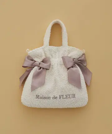 Maison de FLEUR 리본 포함 숄더백