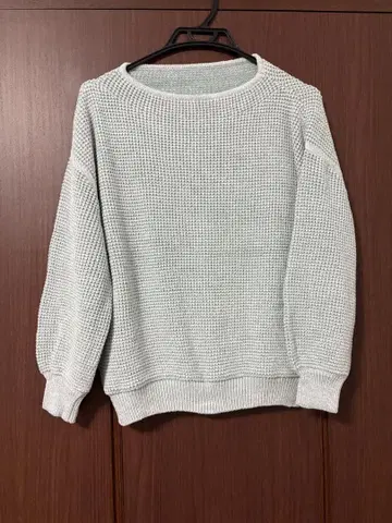 modify 모디파이 니트 라메 스카이블루