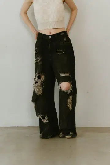 Knuth Marf damage denim pants