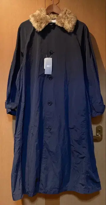 택 포함 새상품 BEAMS BOY 퍼 데 터치 코트 빔즈 보이