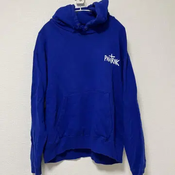 PHATRNK 후드 부착 후드티 파랑