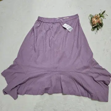 미사용 새상품 빅 사이즈 Rose Tiara 울 플레어 스커트