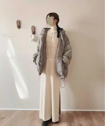 GeeRA 나일론 솜 오버 사이즈 몬스터 후드티