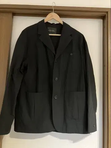 블랙 버튼 자켓 XL