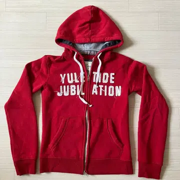 YULETIDE&JUBILATION 지퍼 후드티 뉴질랜드 빨간색 S