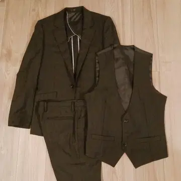 SUIT SELECT 쓰리피스 셋업 수트 블랙