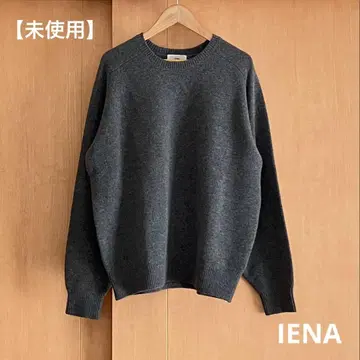 [ 미사용 ] IENA SUPER180 크루넥 풀오버 그레이