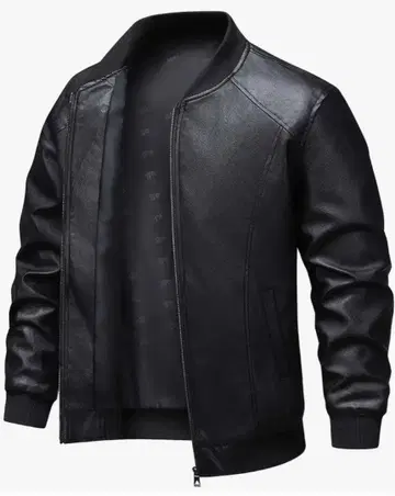 가죽 점퍼 봄버 자켓 블랙 S 사이즈