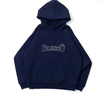 BlessU 네이비 후드티