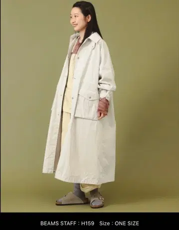 BEAMS BOY 이번 시즌 스텐카라 코트 아이보리 미사용 새상품