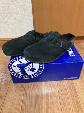 새상품급 BIRKENSTOCK 블랙 사보 샌들 42