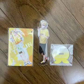 컬러풀 피치 타츠 군 카드 케이스 아크릴 스탠드 세트
