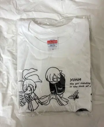 새벽의 연화 원화전 한정판 반팔 화이트 흰색 하라헤리 일상 M 사이즈