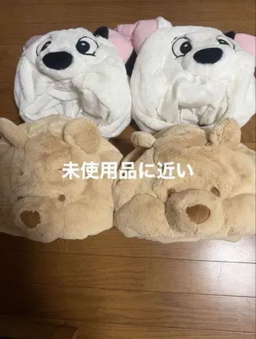 101마리 곰 푸우 캐릭터 팬 캡 세트 4세트 대특가 미사용에 가까움