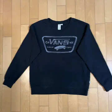 VANS 프린트 맨투맨 XS 블랙