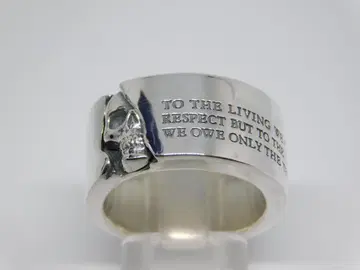 새상품 미사용 21호 닥터 몬로 메시지 스컬 반지