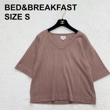 BED&BREAKFAST 리브컷소 V넥 릴랙스 면 (1613