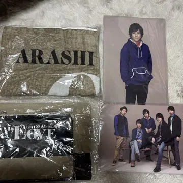 ARASHI 타월 파우치 세트 클리어 파일