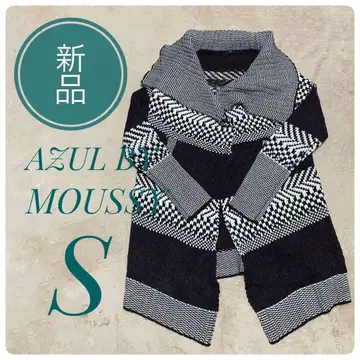 [ AZUL by moussy ] 기하학 패턴 가디건