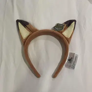 상하이 디즈니 한정판 주토피아 닉 머리띠