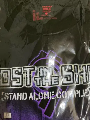 L GHOST IN THE SHELL GEEKS RULE 티셔츠