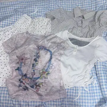 여성용 상의 도트
