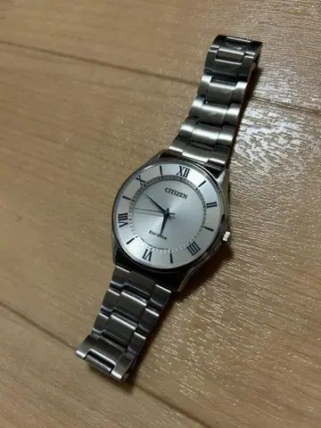 CITIZEN 아날로그 손목시계 실버