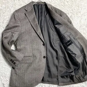 [컨디션 최상 캐시미어 100%] 트로잔 테일러드 자켓 헤링본