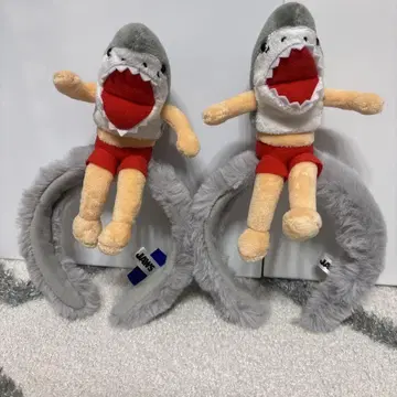 유니버셜 USJ 머리띠 모자 JAWS 상어 인간