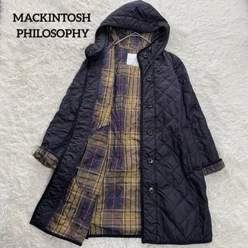 [ 새상품급 ] 매킨토시 필로소피 퀼팅 롱 코트 안감 체크
