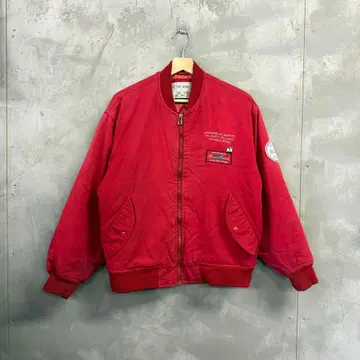 90's OFF ROAD 블루종 자켓 짧은 기장 박스 실루엣